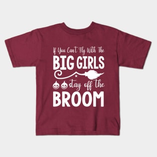 Big Girls Broomstick | Halloween 2023 Kids T-Shirt